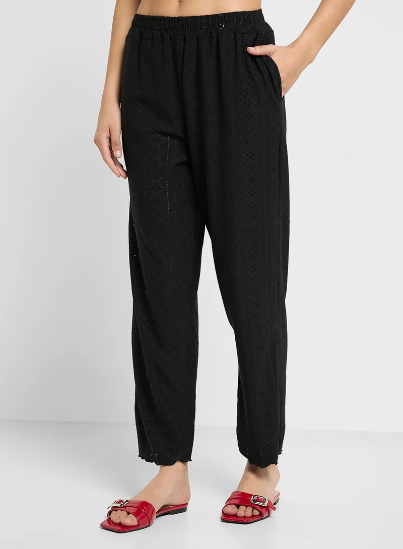 Ginger Pointelle Top & Pant Coord Lounge Set