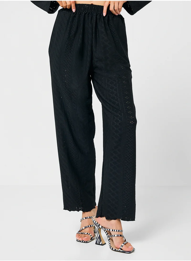 Ginger Pointelle Top & Pant Coord Lounge Set