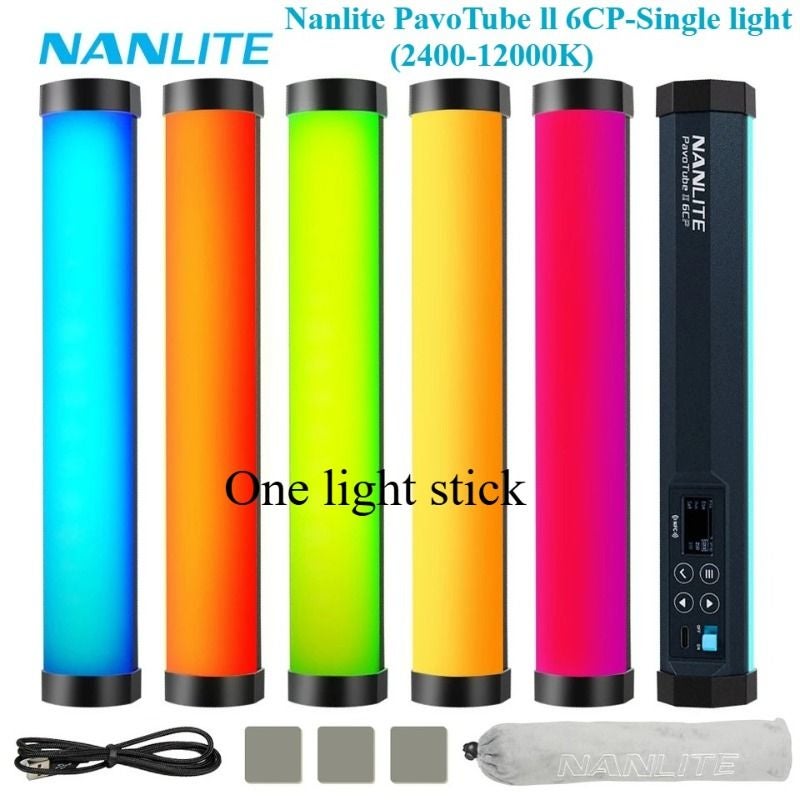 نانليت إضاءة استوديو تصوير Nanlite PavoTube II 6CP Full Color RGB LED Tube Light for Photography and Video - Image 1