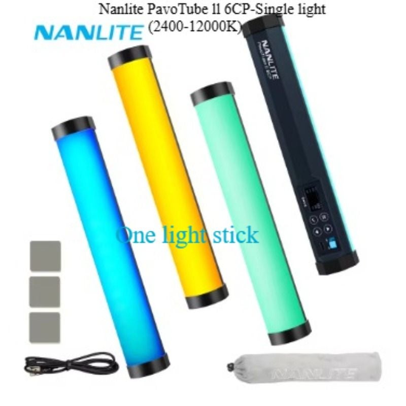 نانليت إضاءة استوديو تصوير Nanlite PavoTube II 6CP Full Color RGB LED Tube Light for Photography and Video - Image 4