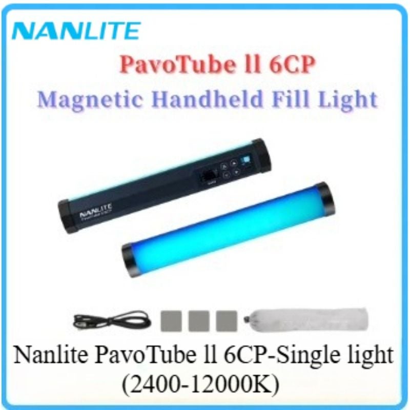 نانليت إضاءة استوديو تصوير Nanlite PavoTube II 6CP Full Color RGB LED Tube Light for Photography and Video - Image 2