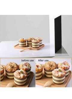 Generic 3-in-1 Photography Cardboard Paperboard Folding Photography Reflector Diffuser Board for Still Life Product Food Photo Shooting A4 Size  - Image 2