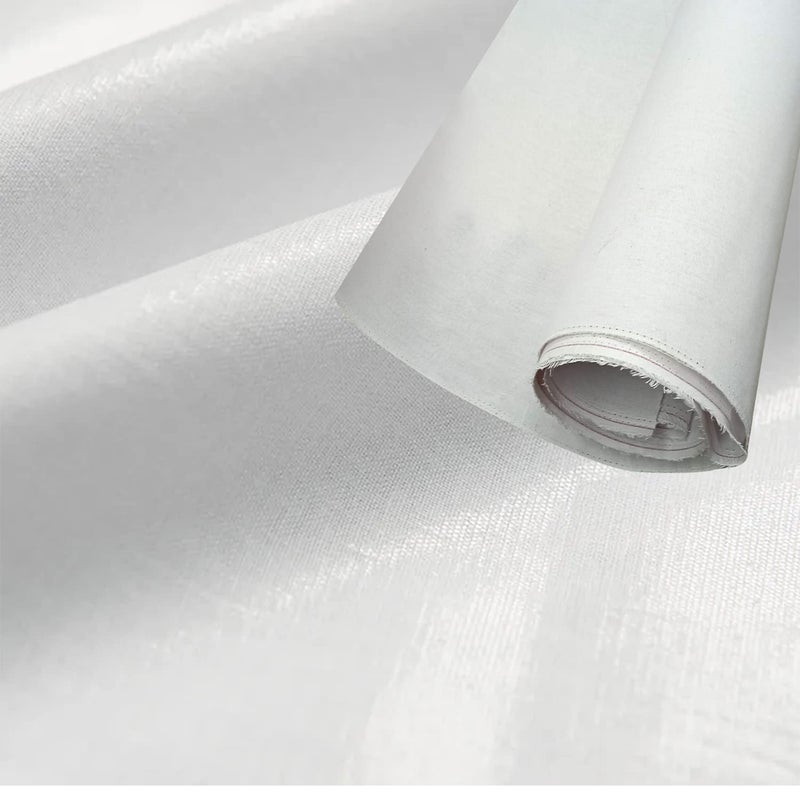 Aakriti Aakriti 44 inch Width Bukram Pasting 100 Cotton Fabric Pasting Used in Tailoring Shirts Dresses Curtains Suits Crafting Quilting and Sewing BUKRAM PASTING5 Meter - Image 1