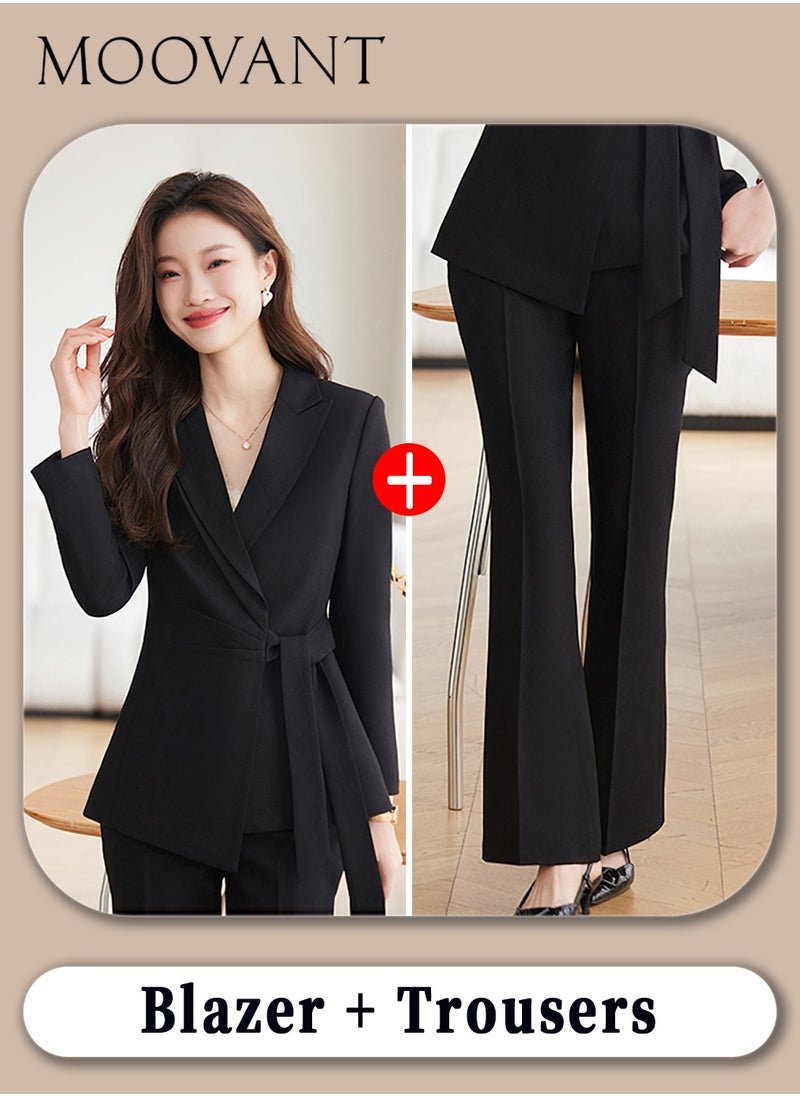 2Pcs Business Casual Outfits for Women, Women's Professional Suit Set, Elegant Business Blazer and Pants, Tailored Fit Office Wear, Black - pzsku/Z4E327BF5B084DFA6B1E1Z/45/_/1729836900/b276c2d1-6cc6-4d8f-9f84-cce7e316420d