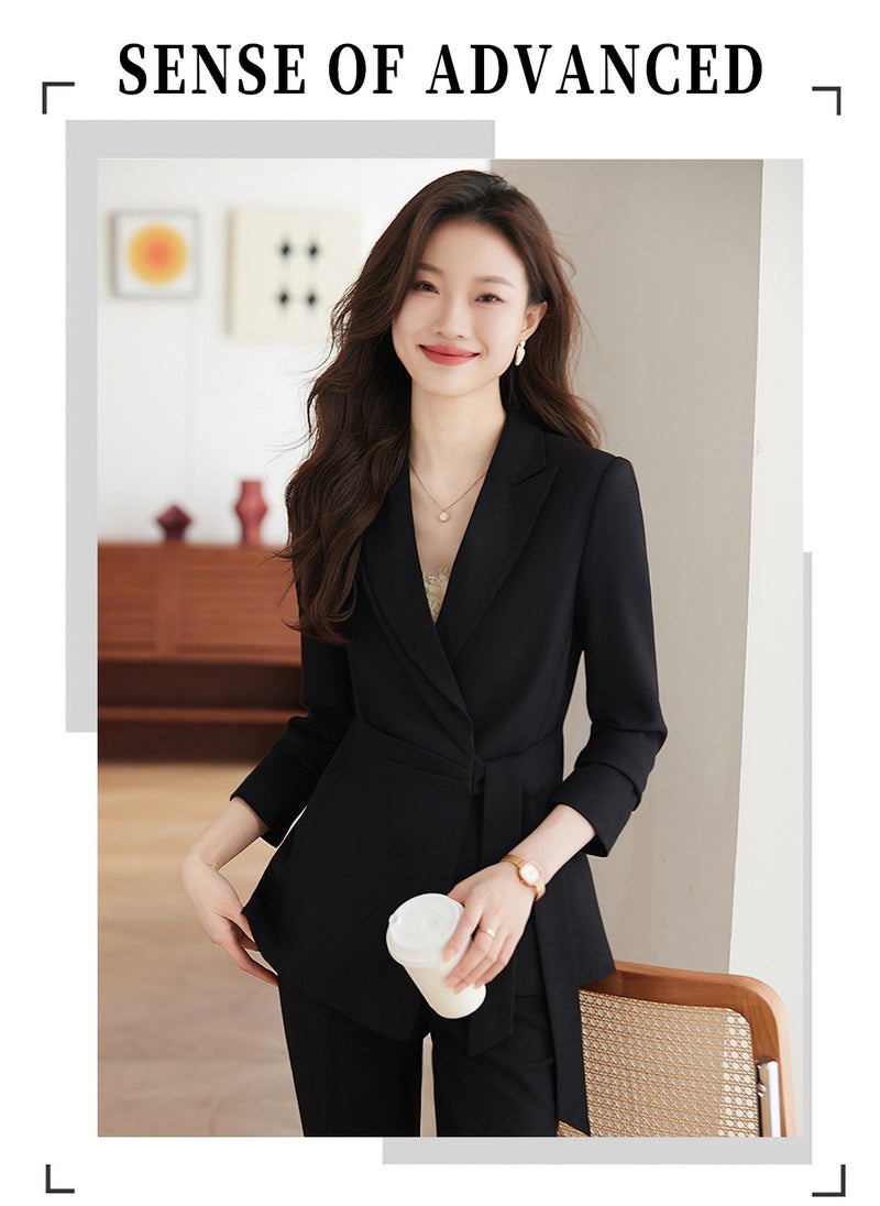 2Pcs Business Casual Outfits for Women, Women's Professional Suit Set, Elegant Business Blazer and Pants, Tailored Fit Office Wear, Black - pzsku/Z4E327BF5B084DFA6B1E1Z/45/_/1729836901/182b315b-2fac-4427-8cff-e8f4d0a9d10e