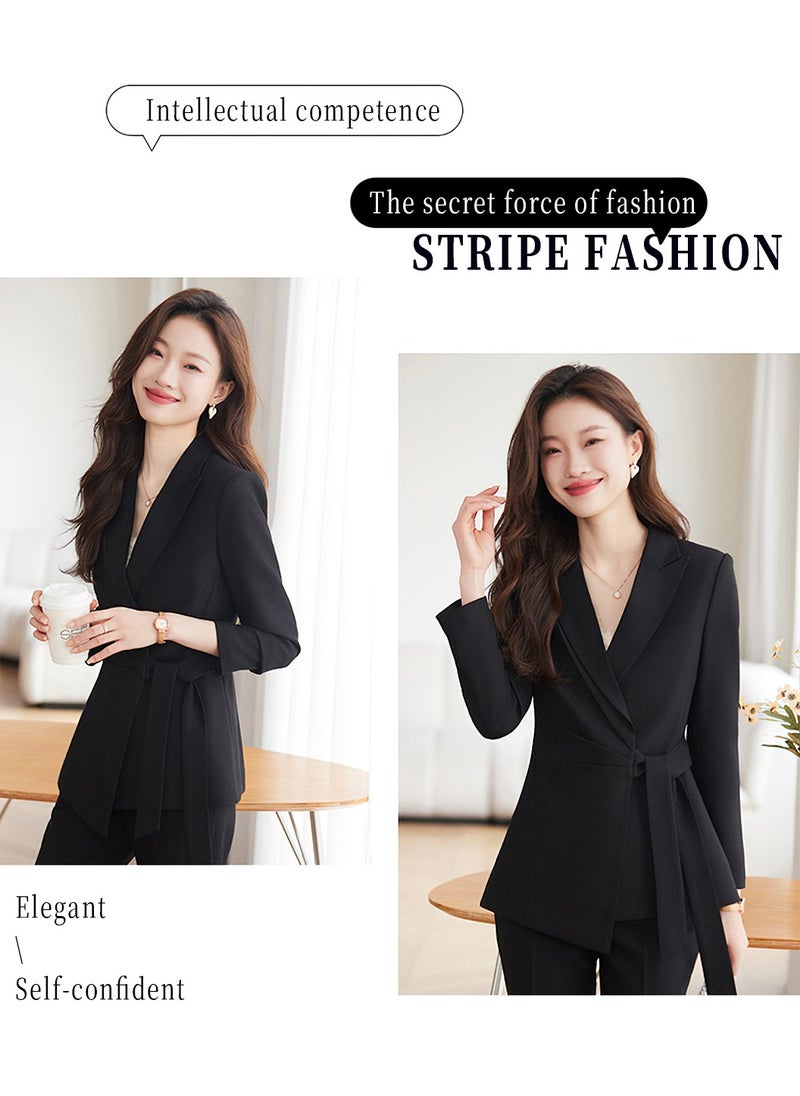 2Pcs Business Casual Outfits for Women, Women's Professional Suit Set, Elegant Business Blazer and Pants, Tailored Fit Office Wear, Black - pzsku/Z4E327BF5B084DFA6B1E1Z/45/_/1729836902/d1874df3-1965-4445-82c0-d3b45cb539ac