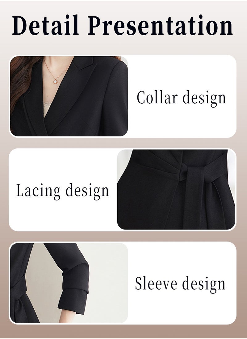 2Pcs Business Casual Outfits for Women, Women's Professional Suit Set, Elegant Business Blazer and Pants, Tailored Fit Office Wear, Black - pzsku/Z4E327BF5B084DFA6B1E1Z/45/_/1734060357/0e14d23a-f3ab-4f0e-822a-c4622e291eac