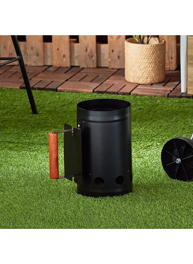 Home Box BarbeQ Grill Rapidfire Compact Chimney Starter 27.5x27x17 cm