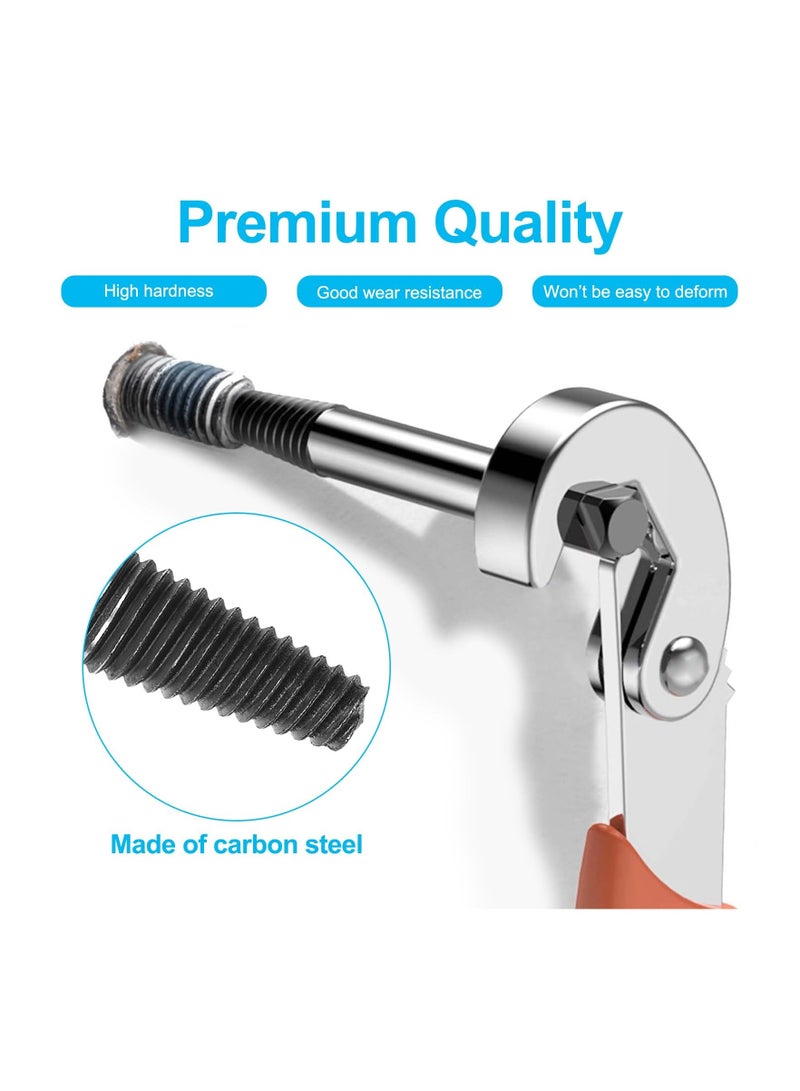 8 Pcs Damaged Screw Extractor Set Carbon Steel Broken Bolt Easy Out Fastener Kit Water Pipe Remover for Removing Stripped Bolts With Storage Box  - Image 5