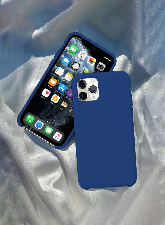 CATANES [for iPhone 11 Pro] Silicone Case Shockproof Protective Case Anti Scratch Smooth Case Cover/Blue - Image 1