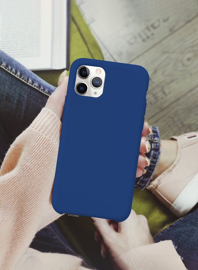 CATANES [for iPhone 11 Pro] Silicone Case Shockproof Protective Case Anti Scratch Smooth Case Cover/Blue - Image 5