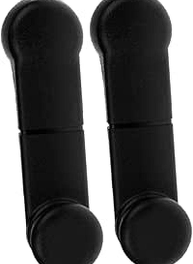 2Pcs Black Interior Door Handles Ergonomic Window Crank Replacement Easy Installation For Car - Image 1