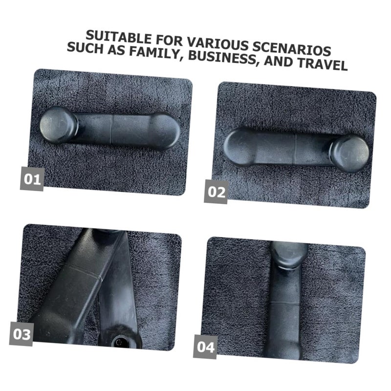 2Pcs Black Interior Door Handles Ergonomic Window Crank Replacement Easy Installation For Car - Image 4