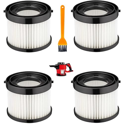 BLOLACDZ 4 Pack 49-90-0160 Replacement Vacuum Filters Compatible with Milwaukee Compact Vacuum 0882-20 |Fits Part #49-90-0160 |HEPA Dust Filter 49-90-195 - Image 1
