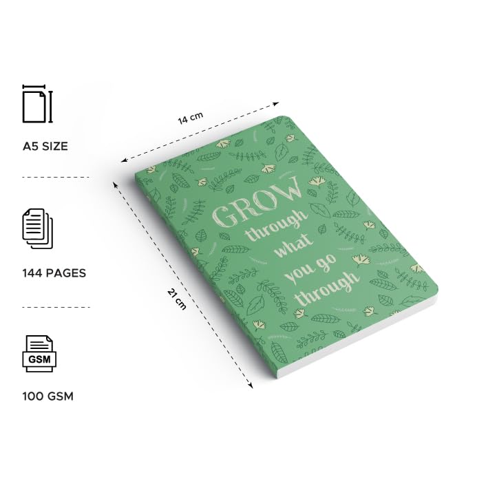 Factor Notes 90 GSM A5 Notebook: Plain | 160 Pages (Grow) - Image 2