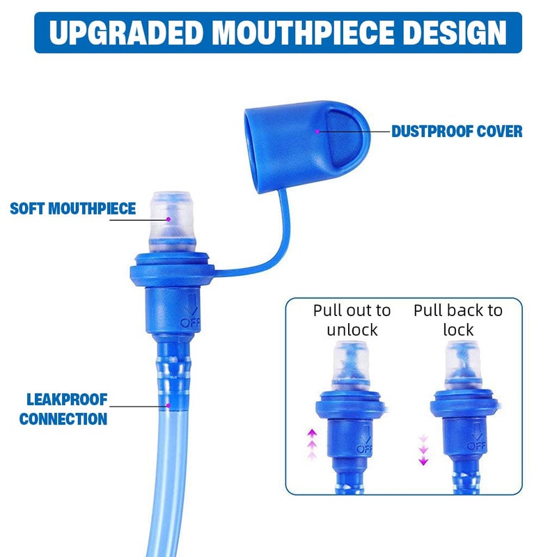 Proberos ® 5 لتر حقيبة ظهر للترطيب مع 2 لتر خزان ماء، حقيبة نسيج نايلون سريعة الجفاف للرجال والنساء، متعددة الجيوب، خفيفة الوزن للغاية، معدات خارجية عصرية للمشي لمسافات طويلة، الجري في المسارات - Image 5