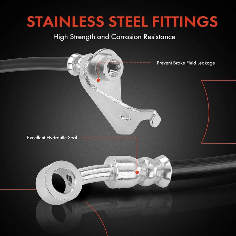 A-Premium Front Left Driver Brake Hydraulic Hose for Honda - Image 4