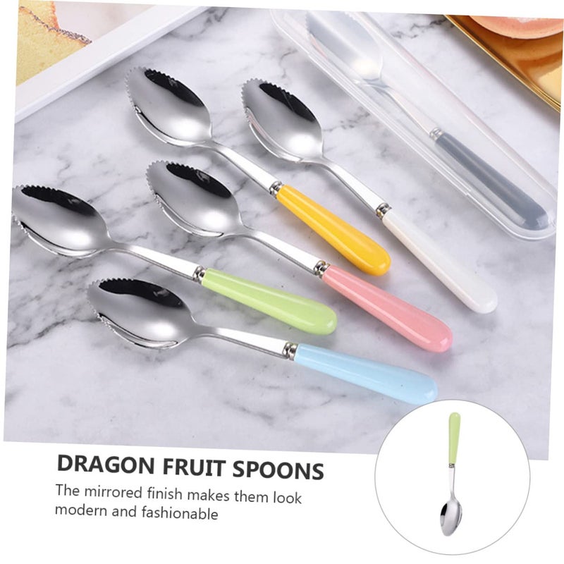 6 Pcs Baby Feeding Spoons Soft Tip Weaning Utensils for Fruit Puree and Easy Training - Image 5