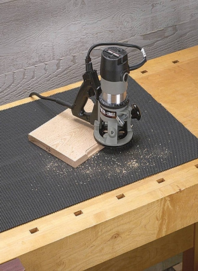 ROCKLER Non-Slip Router Mat - Lightweight Roll-Up Rubber Workbench Mat for Stability & Workpiece Protection - Anti-resistant & Portable Wood Working Grip Mats for Routing & More - Ideal Woodworking Accessory - Image 1