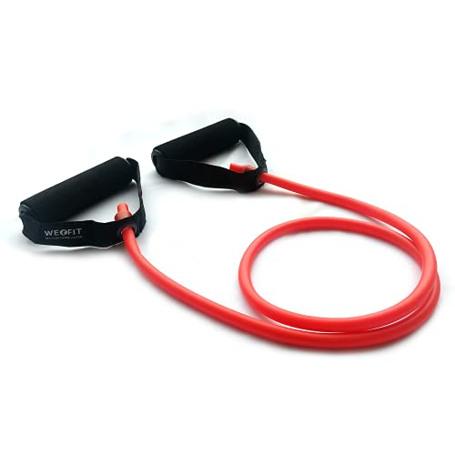 WErFIT® Resistance Exercise Fitness Resistance Tube Bands Toning Tube for Stretching, Toning & Full Body Workouts (7kg-12kg) Resistance Tube (Red) - Image 1