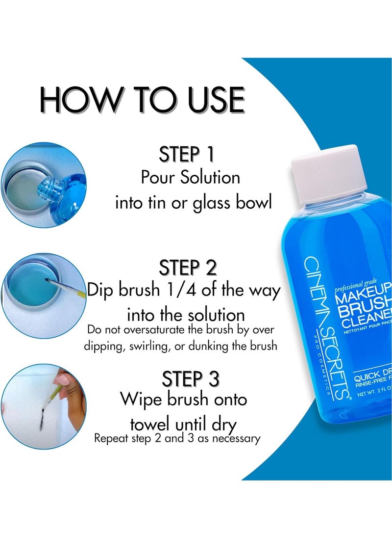 Cinema Secrets - Professional Makeup Brush Cleaner Travel Kit, 2 fl oz - Image 1