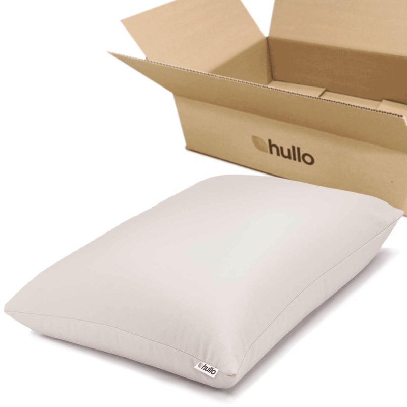 Hullo Hullo Buckwheat Pillow Standard Size 2026  Organic Cooling Firm Pillows for Sleeping  Made in USA 