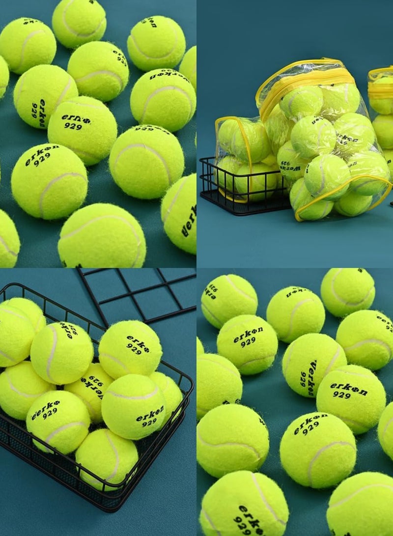 Generic 12 Pieces Advanced Pressure Tennis Balls Premium Training and Practice Tennis Balls for All Court Surfaces High Bounce and Durable Felt Ideal for Beginner and Professional Players Perfect for Dog Pl - Image 3