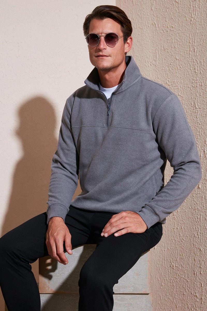 Buratti Cotton Regular Fit Sweater Men's Sweater 456112 Br  - Image 1