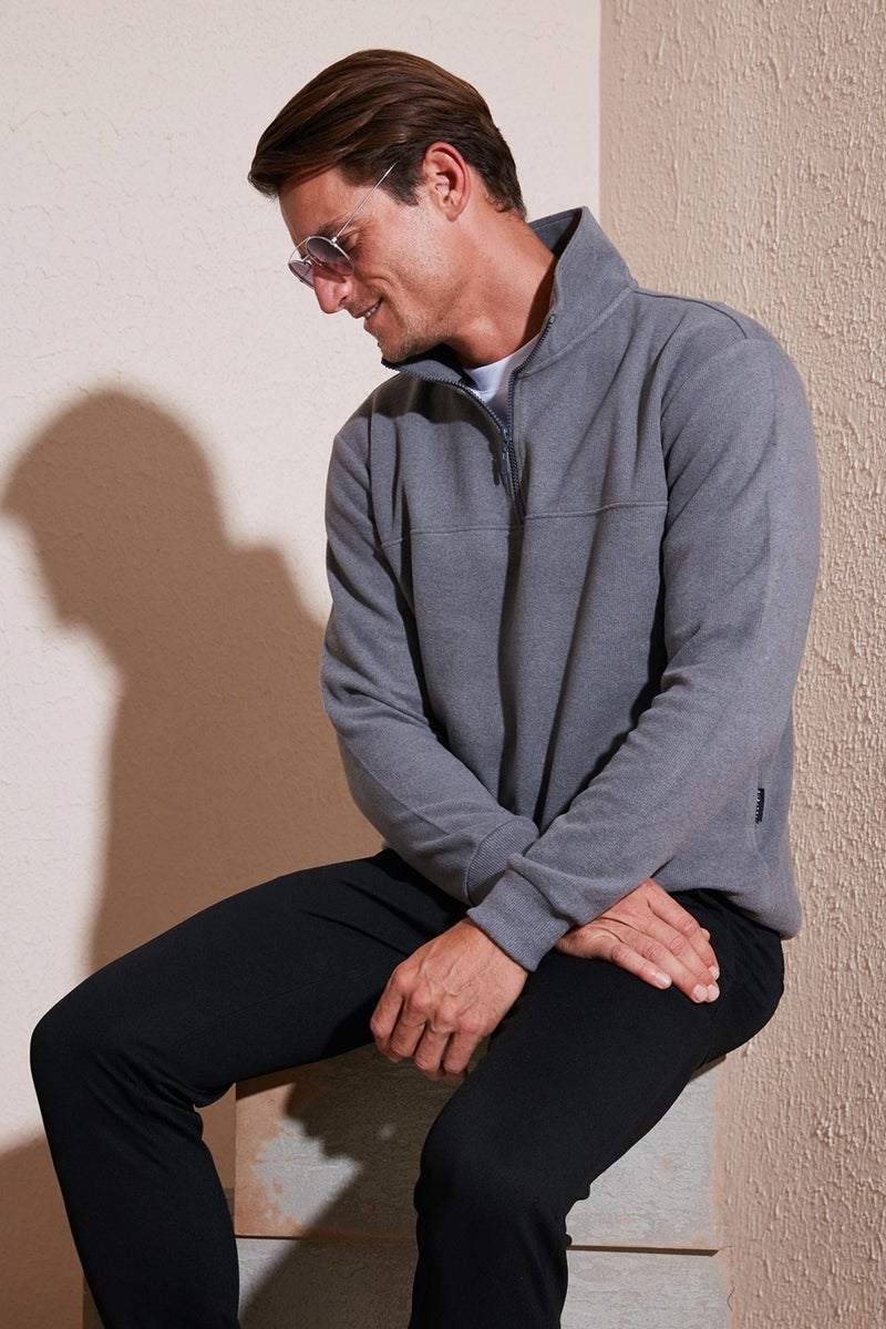 Buratti Cotton Regular Fit Sweater Men's Sweater 456112 Br  - Image 2