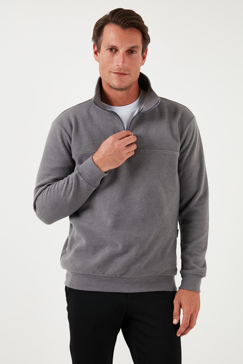 Buratti Cotton Regular Fit Sweater Men's Sweater 456112 Br  - Image 4