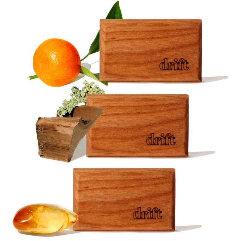 Drift Car Air Freshener Wood Fragrance Automotive Odor Eliminator Car Fresheners Long Lasting Variety Scent Refill Pack of 3 NO CLIP INCLUDED