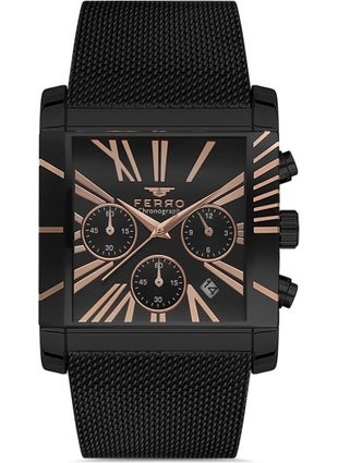 FERRO FM41292C-G 45 mm Black Men's Wristwatch  - Image 1