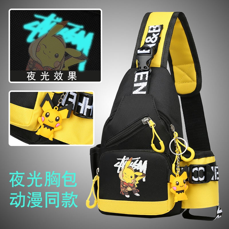 2022 New Children'S Bag Cute Fashionable Style Chest Bag Boy'S Mocking Shoulder Crossbody Backpack Outdoor Coin Purse - Image 3