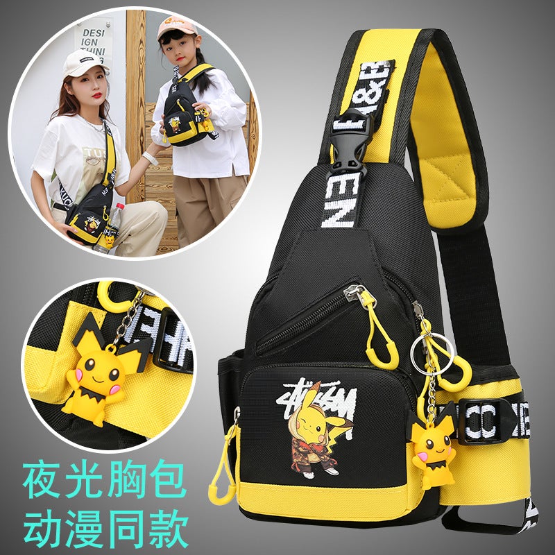 2022 New Children'S Bag Cute Fashionable Style Chest Bag Boy'S Mocking Shoulder Crossbody Backpack Outdoor Coin Purse - Image 4