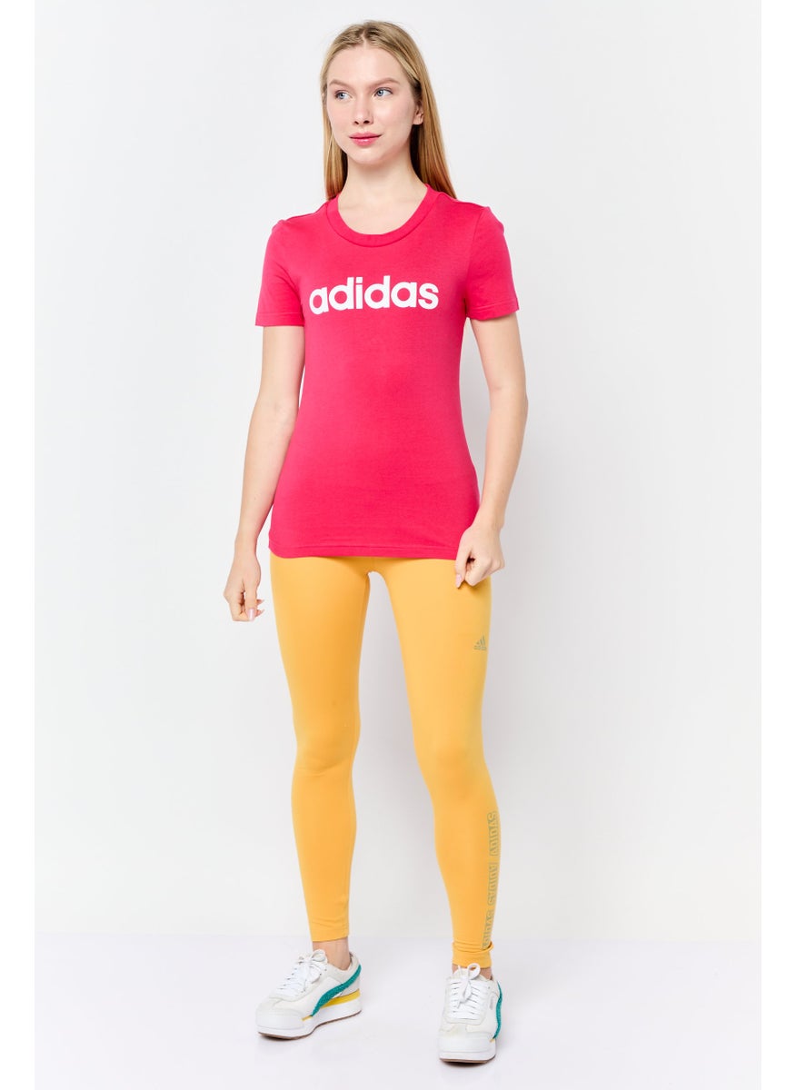Adidas - Women Sportswear Fit Training T-Shirts, Pow Pink - Image 1