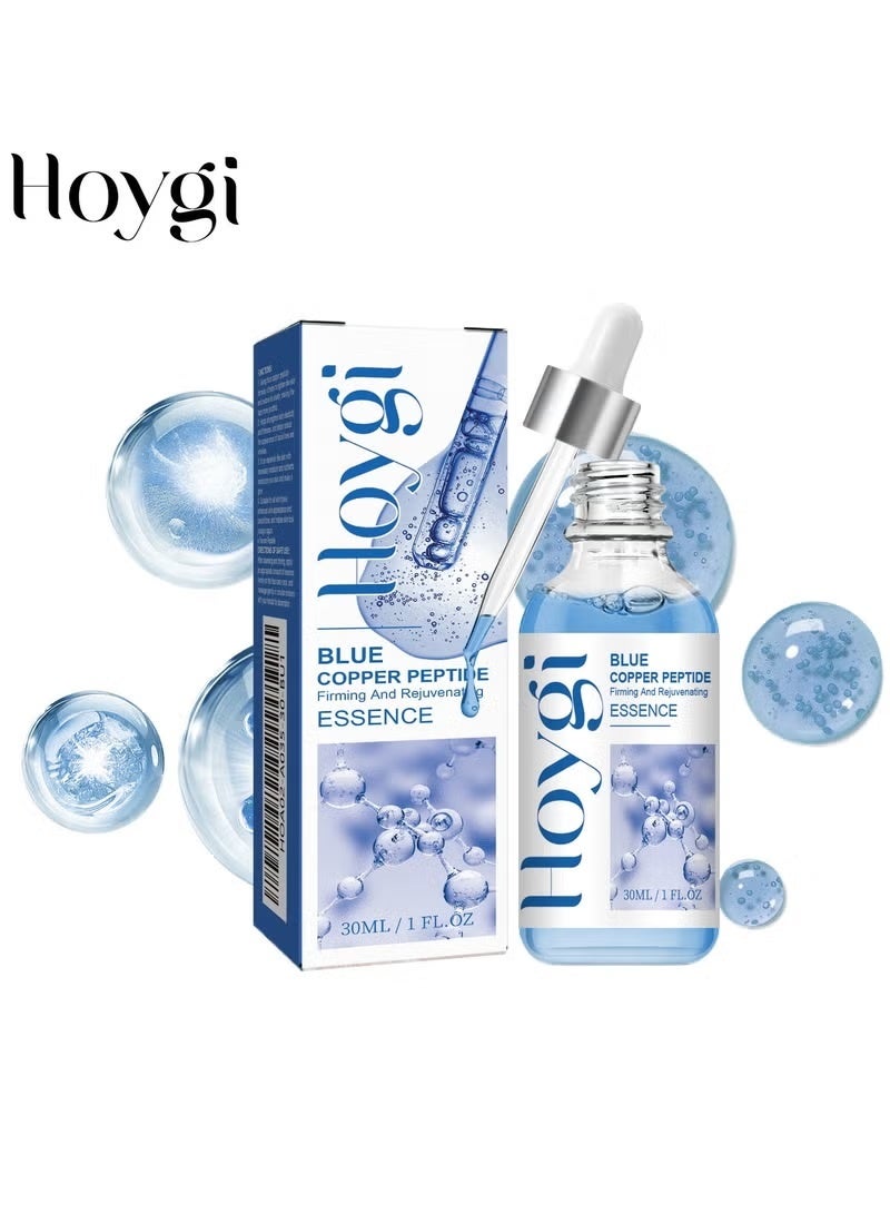 Hoygi 3-Pack Blue Copper Peptide Anti-Aging Serum- Skin Revitalizing Formula with Brightening Essence for Radiant Face 3x30ml - Image 2