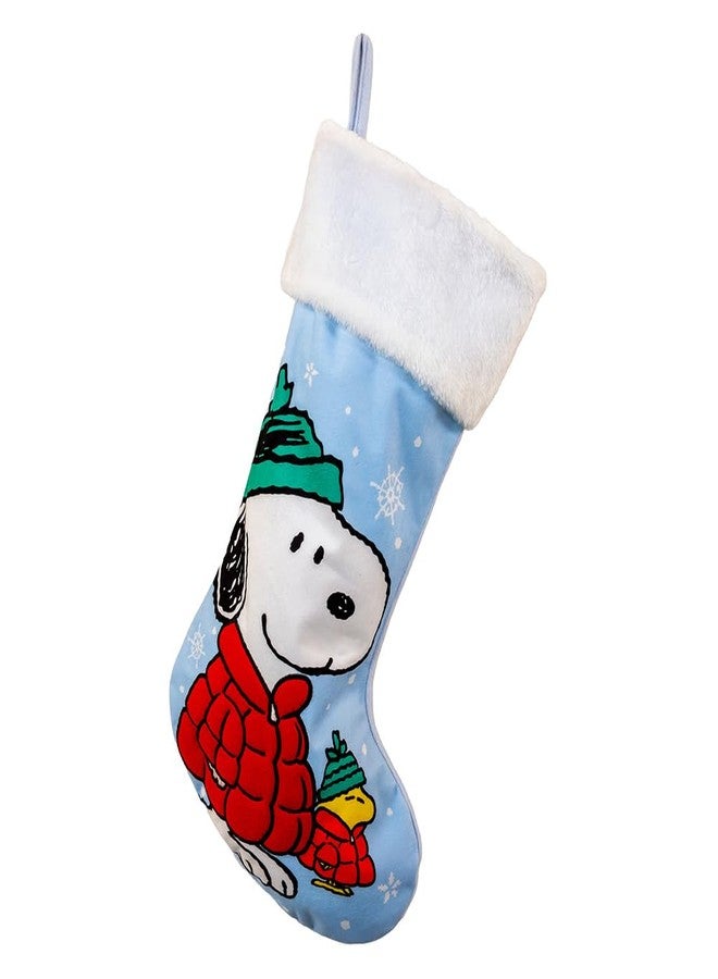 Peanuts Kurt Adler 19" Snoopy & Woodstock Stocking - Image 1