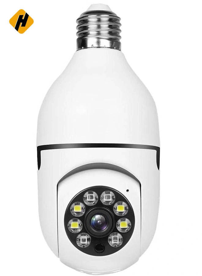HuHa Bulb Camera 1080P, Night Vision IP Camera, PTZ Camera, 4X Digital Zoom Monitor, Home Security System, WiFi Camera Full Color  - Image 1
