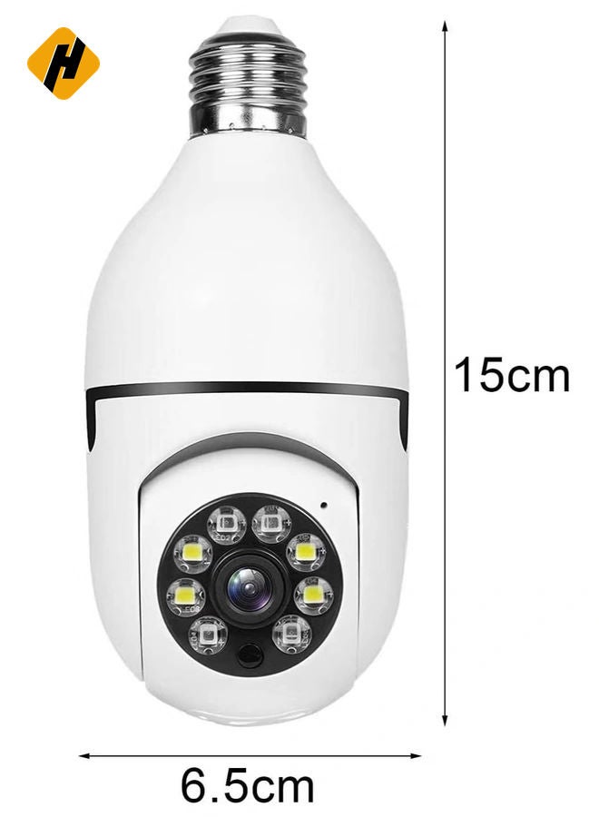 HuHa Bulb Camera 1080P, Night Vision IP Camera, PTZ Camera, 4X Digital Zoom Monitor, Home Security System, WiFi Camera Full Color  - Image 5