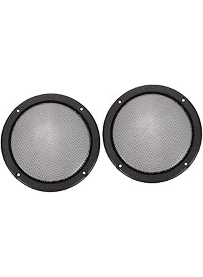 5 Inch Black Speaker Grill Covers 2PCS Set for Car Audio and Home Theater Subwoofer Protection - Image 1