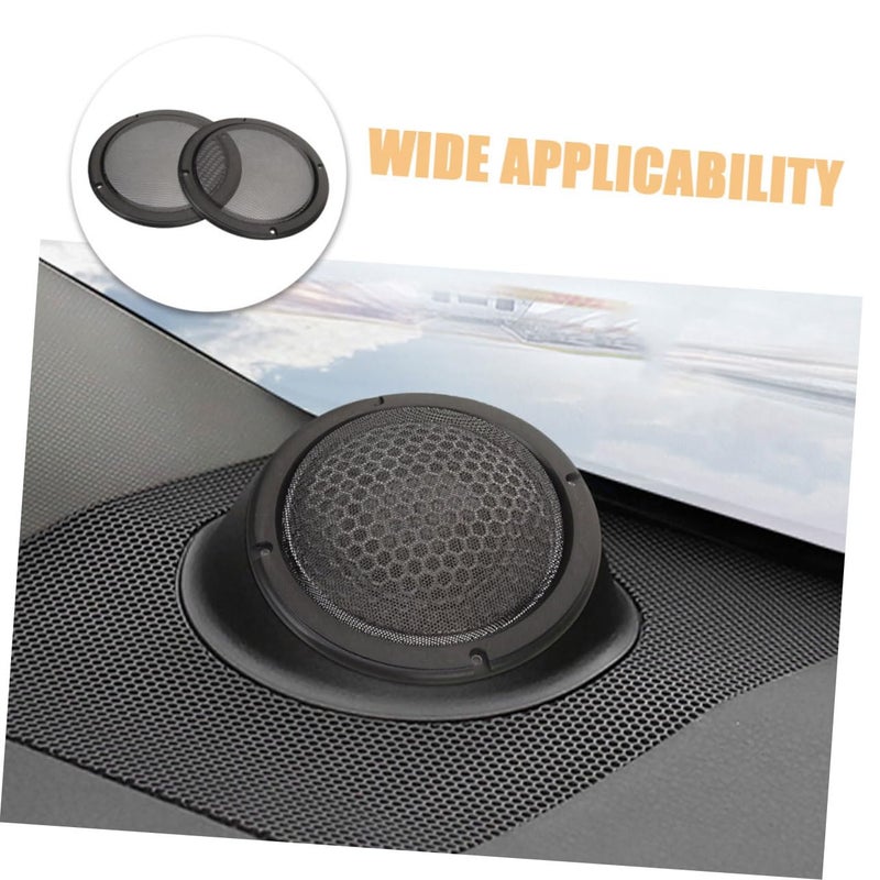 5 Inch Black Speaker Grill Covers 2PCS Set for Car Audio and Home Theater Subwoofer Protection - Image 5