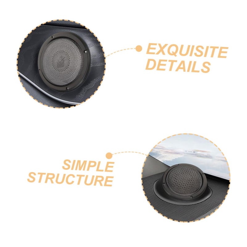 5 Inch Black Speaker Grill Covers 2PCS Set for Car Audio and Home Theater Subwoofer Protection - Image 3