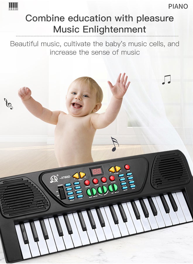 Sharpdo - Early Education 37 Key Children's Electronic Organ with Microphone - Image 1