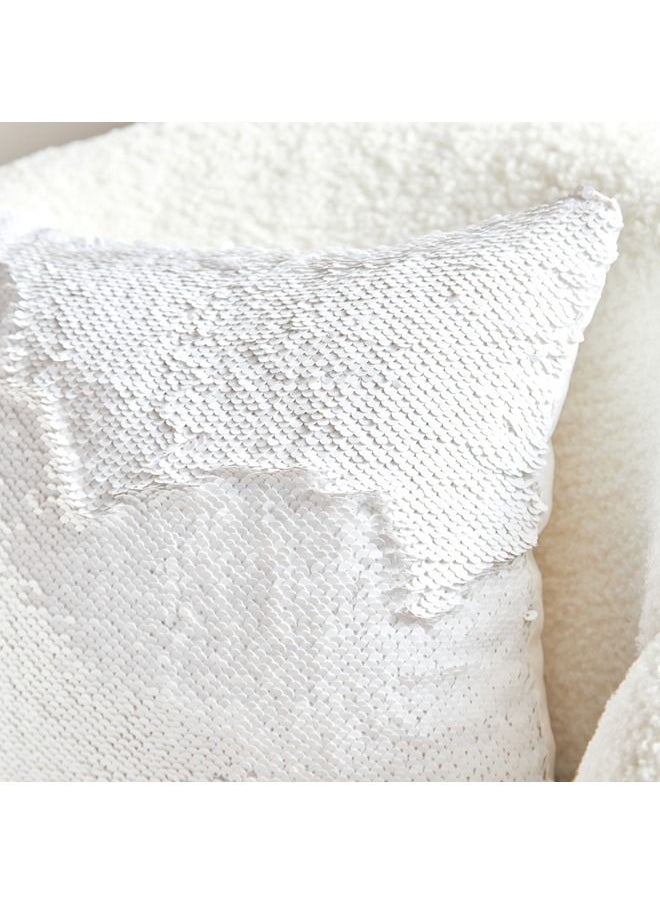 Home Box وسادة رون راشيل عكسية من الخرز اللامع 30×30 سم  - Image 3