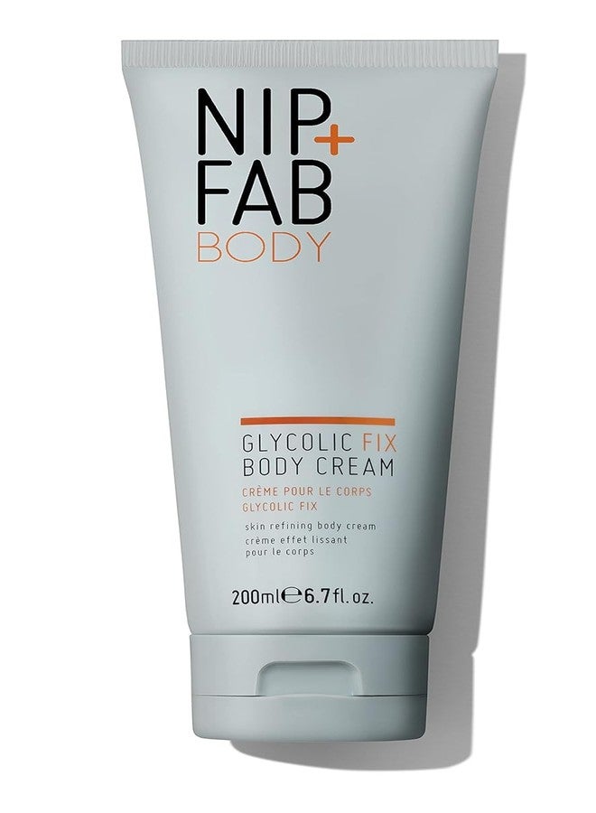 Nip+Fab Glycolic Fix Body Cream, 6.70 Fl Oz, AHA Body Lotion with Glycolic Acid, Shea Butter and Glycerin for Smooth and Hydrated Skin