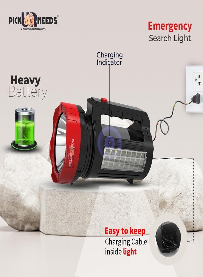 Pick Ur Needs 2 in1 Emergency Rechargeable 150W +24 SMD Laser LED Search Torch Light Lantern Lamp (Red) - Image 2