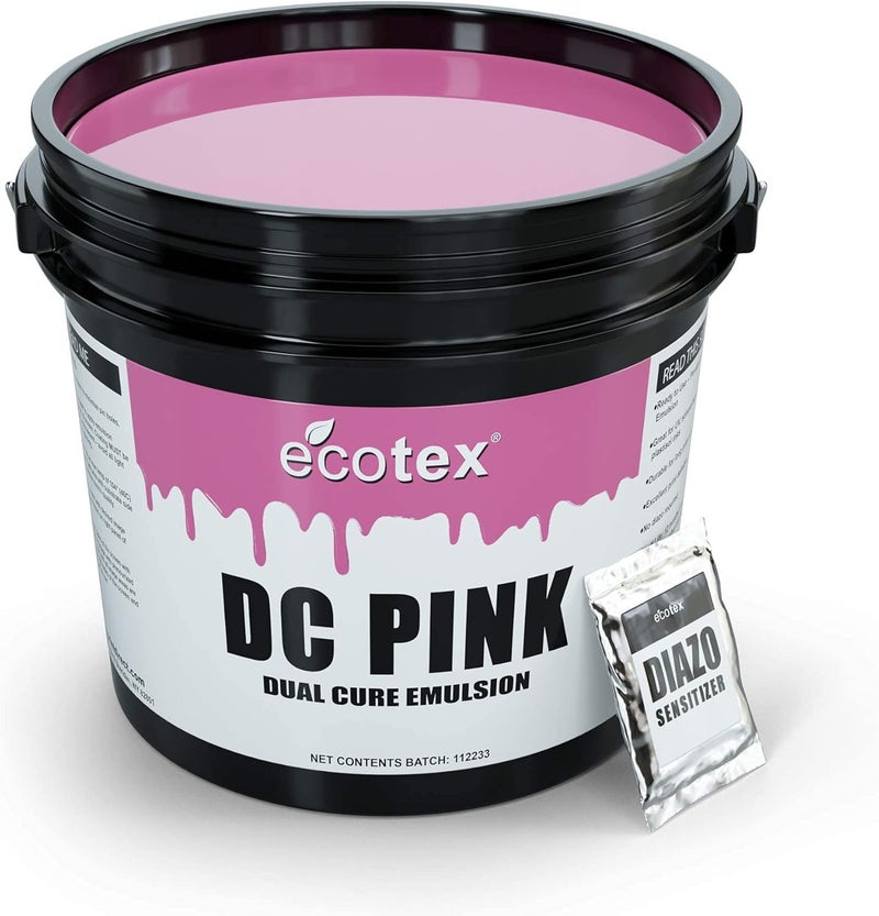 Screen Print Direct Ecotex® DC Pink Screen Printing Emulsion (Gallon - 128oz.) Diazo Required Photo Emulsion for Silk Screens and Fabric - for Screen Printing Plastisol Ink and Water Based Ink, Screen Printing Supplies - Image 1
