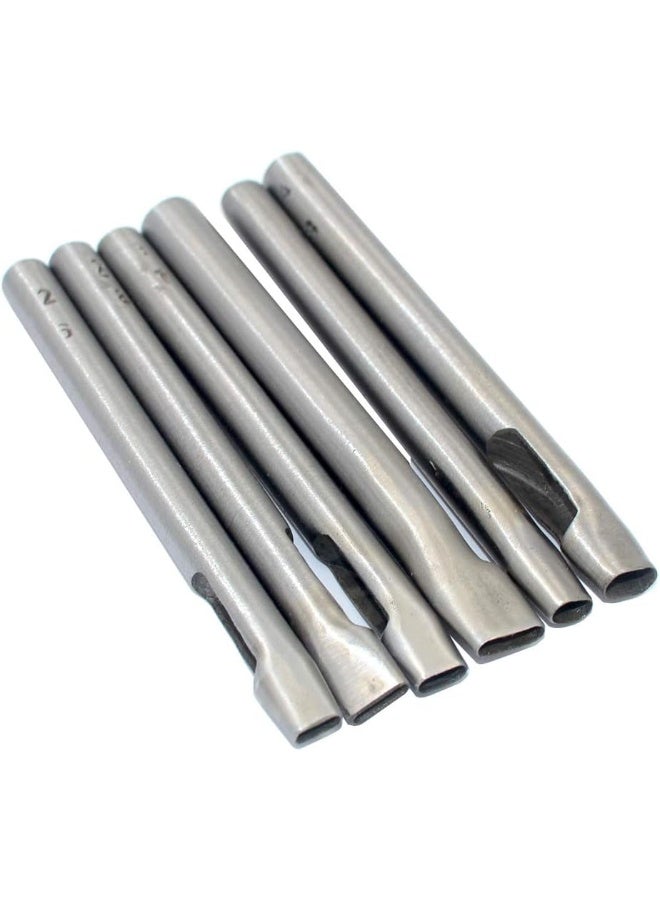 Dgol  7 Sizes Leather Oval Hole Punch Belt Hollow Punching Cutting Cutter Tool Kit  - Image 1