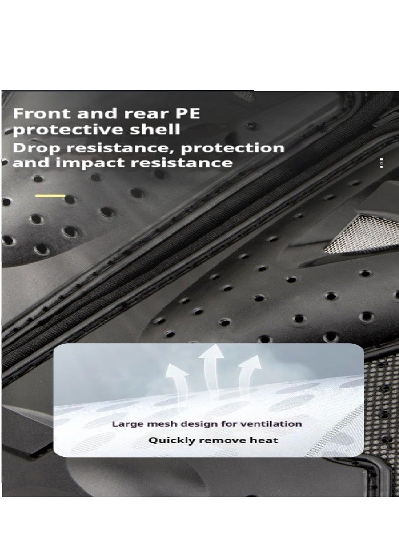 Generic Children's Balance Bike Armor Cycling Suit Off-Road Motorcycle Chest Armor Anti Drop Vest Set  - Image 2