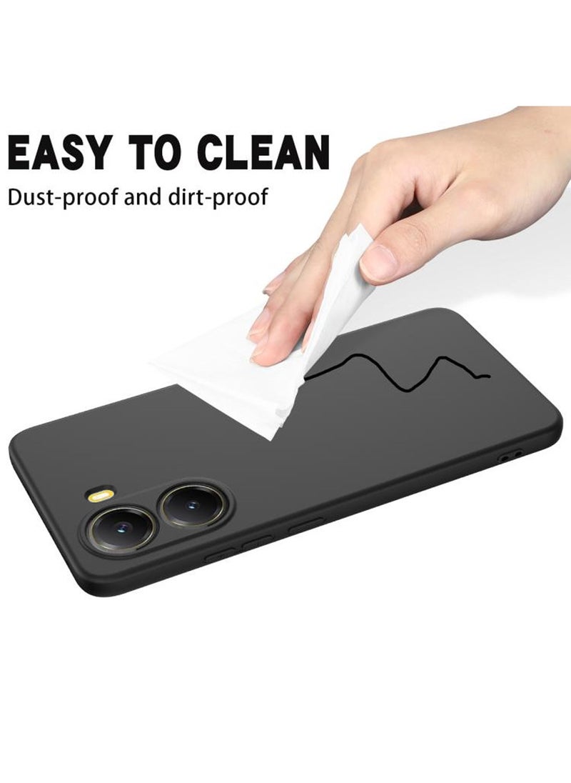 TIGER Xiaomi Poco X7 Pro 5G 2025 Premium Soft Liquid Silicone Case Cover – Black | Shockproof Slim Phone Case with Anti-Fingerprint Matte Finish | Precision Fit with Full Camera & Screen Protection - Image 5